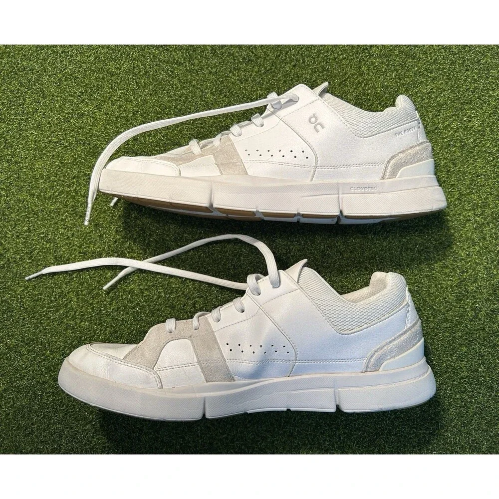 ON The Roger Clubhouse 'White Sand' Men’s Size 13 Tennis Pickleball Shoe 4899144